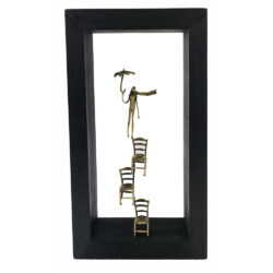 Balance-Sculpture in matte frame