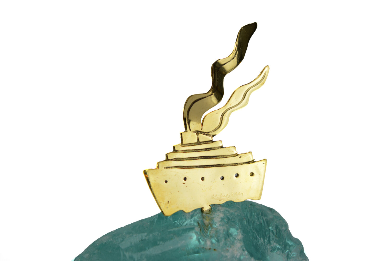 Boat-Bronze miniature sculpture