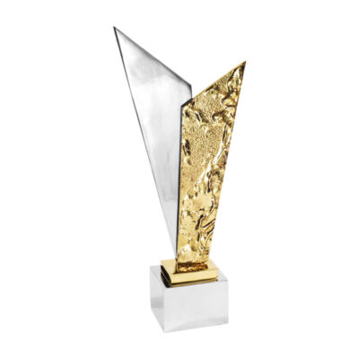 Μεταλλικό γλυπτό “Βραβείο” Χρυσό-Ασημί