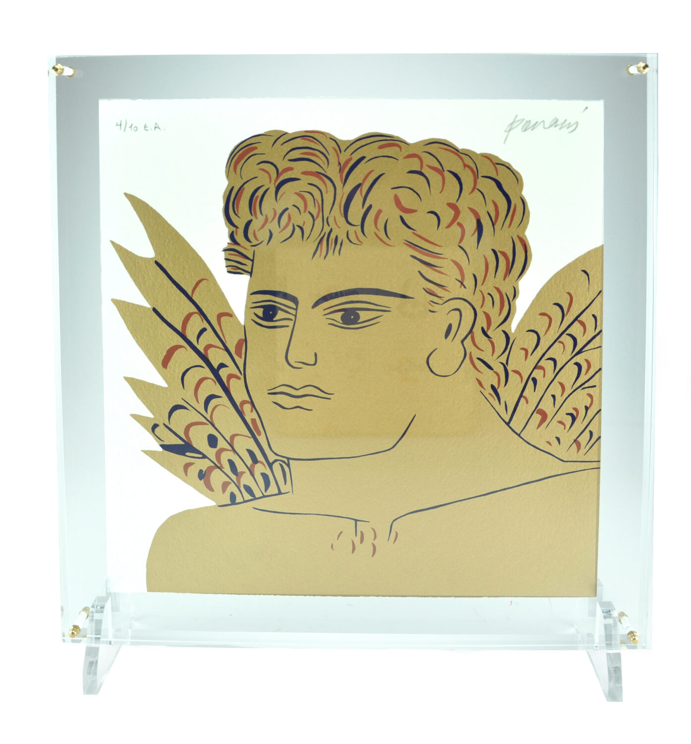 “Golden Angel” in Plexiglass-Alekos Fassianos
