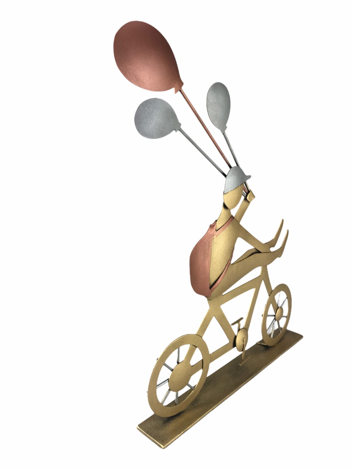 “Cyclist with balloons” 28cm.