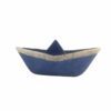 Μπλε μικρή κεραμική βάρκα raku-eartshop