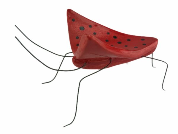 Πεταλούδα κόκκινη πουά-eartshop
