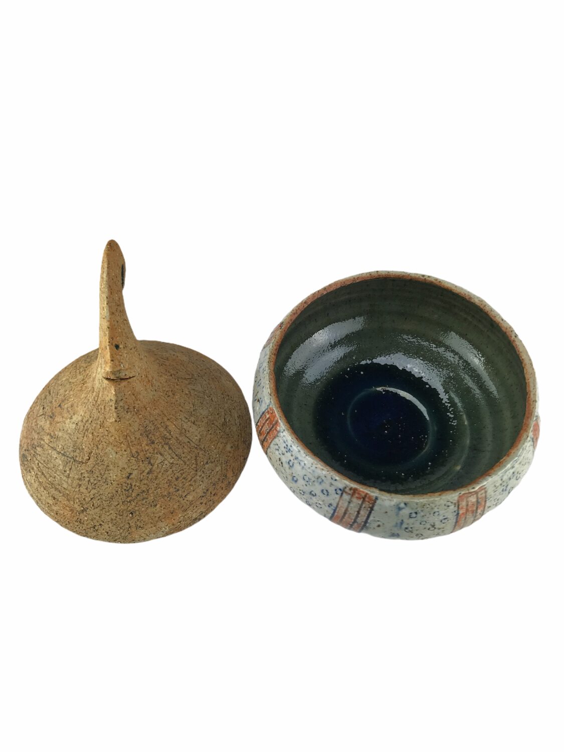Τζίνι υαλωμένο κεραμικό γλυπτό Stoneware