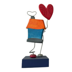 Σπιτάκι κεραμικό με καρδιά