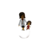 Doctor with little girl