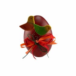 Egg red ceramic