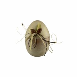 Golden Easter egg with opening olives