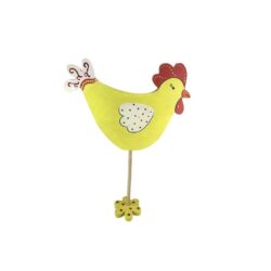 Rooster wooden yellow