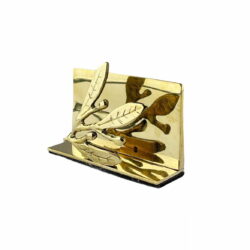 Μεταλλική καρτοθήκη “Κλαδί Ελιάς” Χρυσό