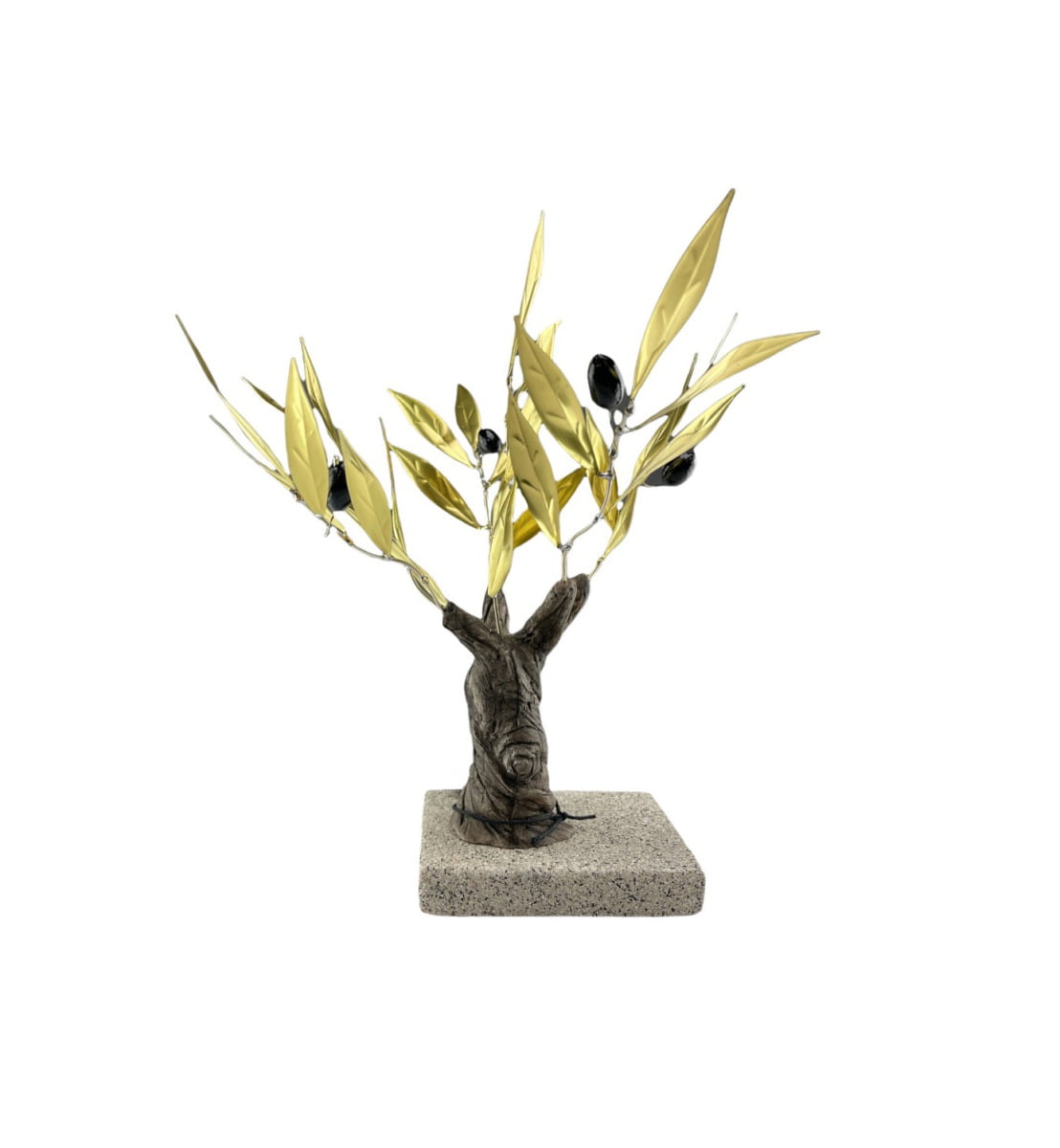 “Δέντρο ελιάς μεταλλικό χρυσό” 28 εκ.