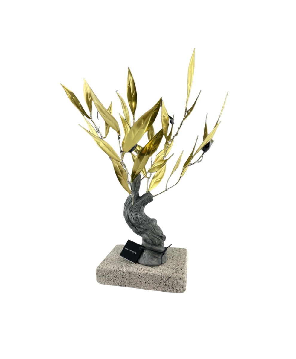 “Δέντρο ελιάς μεταλλικό χρυσό” 28 εκ.