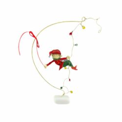 Elf with light bulbs