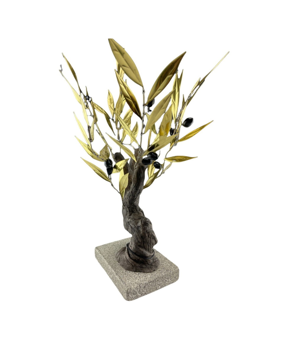 “Δέντρο ελιάς μεταλλικό χρυσό” 34 εκ.
