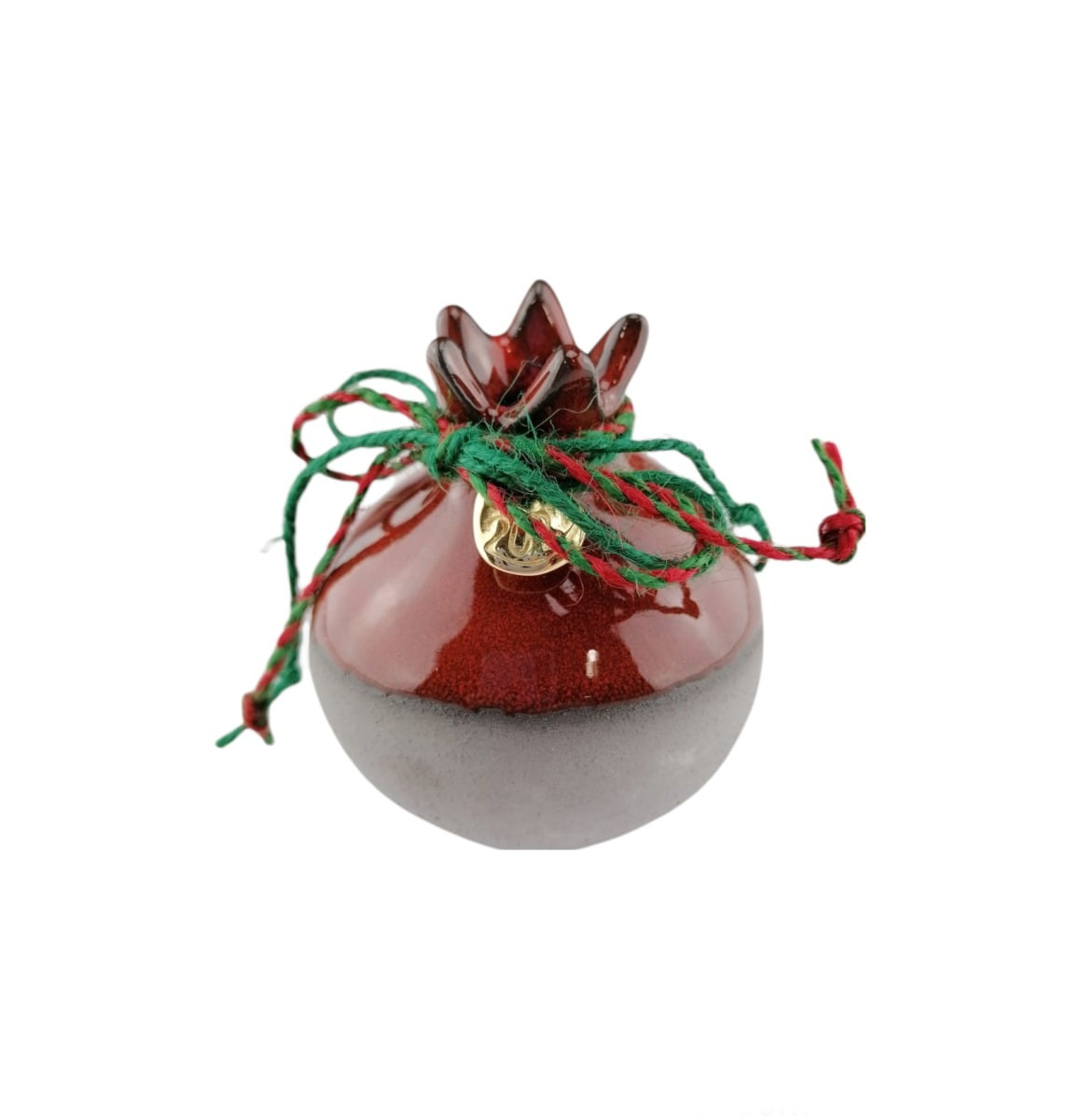 Small red-gray pomegranate