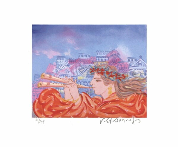 Girl with flute-Stathopoulos