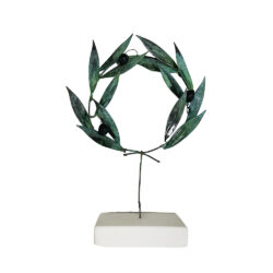 Στεφάνι ελιάς Ασημί με πατίνα 24εκ.