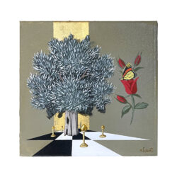 “Δέντρο σε λαδί φόντο”-Ανδρέας Γαλιώτος