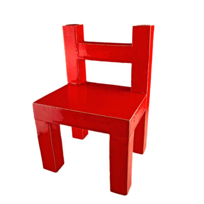 Κεραμική καρέκλα κόκκινη