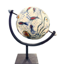 Υδρόγειος κεραμική Stoneware σε ατσάλινη βάση II