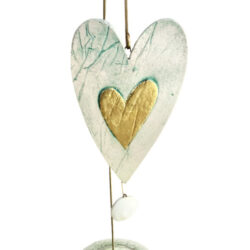 “Ceramic heart 32 cm.”-Sofia Kalligeri