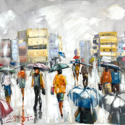 “Βόλτα με βροχή στην πόλη”-Σταύρος Μπουράνης