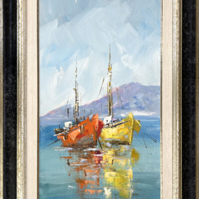 “Boats in the harbor” – Stavros Bouranis