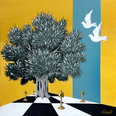 “Tree with pigeons”-Andreas Galiotos
