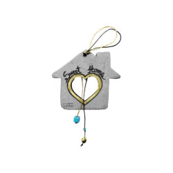 Κεραμικό σπιτάκι-γούρι με καρδιά "Sweet Home"