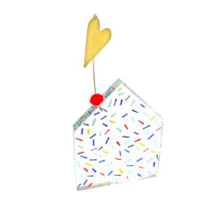 Ακρυλικό σπιτάκι με καρδιά