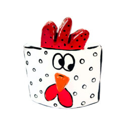 Κότα λευκή με λευκές βούλες