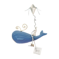 Φάλαινα με φιγούρα και χαρταετό μπλε 16εκ.