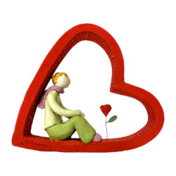 Ο μικρός Πρίγκιπας σε κόκκινη καρδιά