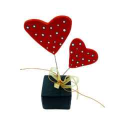 Κεραμικές καρδούλες πουά