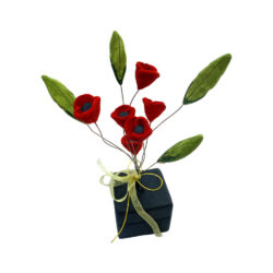 Κεραμικό μπουκέτο με παπαρούνες