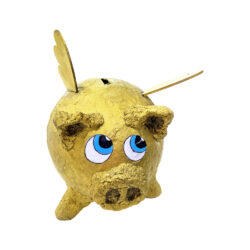 Χειροποίητος κουμπαράς γουρουνάκι με φτερά