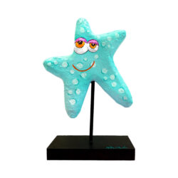 Χειροποίητος αστερίας Papier Mâché σε βάση