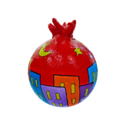 Χειροποίητο ρόδι papier mâché