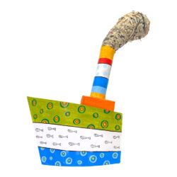 Χειροποίητο καράβι papier mâché