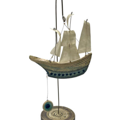Ceramic boat with eye 37cm. (Αντιγραφή)