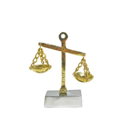 Μεταλλικό γλυπτό "Ζυγός" Χρυσό