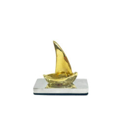 Μεταλλικό γλυπτό "καραβάκι" Χρυσό
