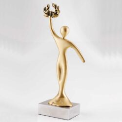 Μεταλλικό γλυπτό "Νικητής" Χρυσό 