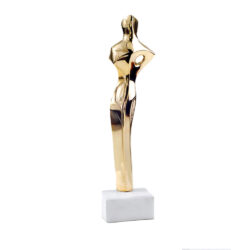 Μεταλλικό γλυπτό "Κούρος μόνος"