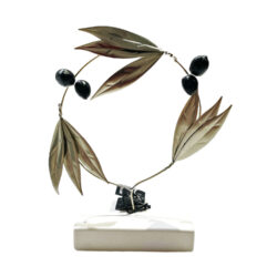 Στεφάνι με μπουκέτα ασημένιο