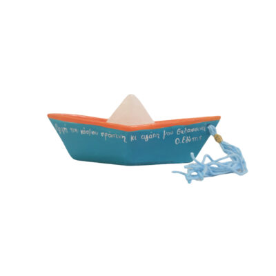 “Ceramic Boat Blue with a wish”