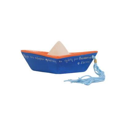 “Ceramic Boat Blue with a wish”