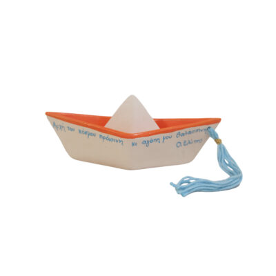 “Ceramic Boat White with a wish”