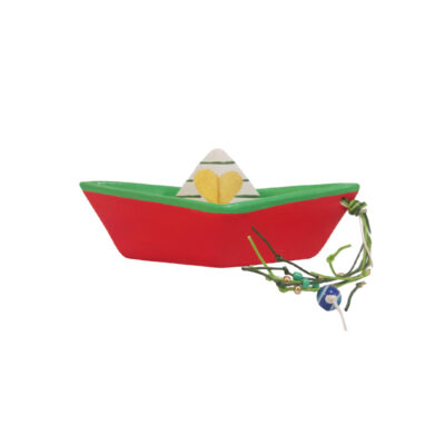 “Ceramic Boat Red-Green”