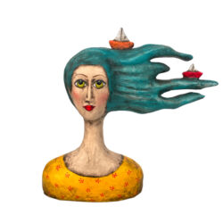 "Γυναίκα με βάση γλυπτό"